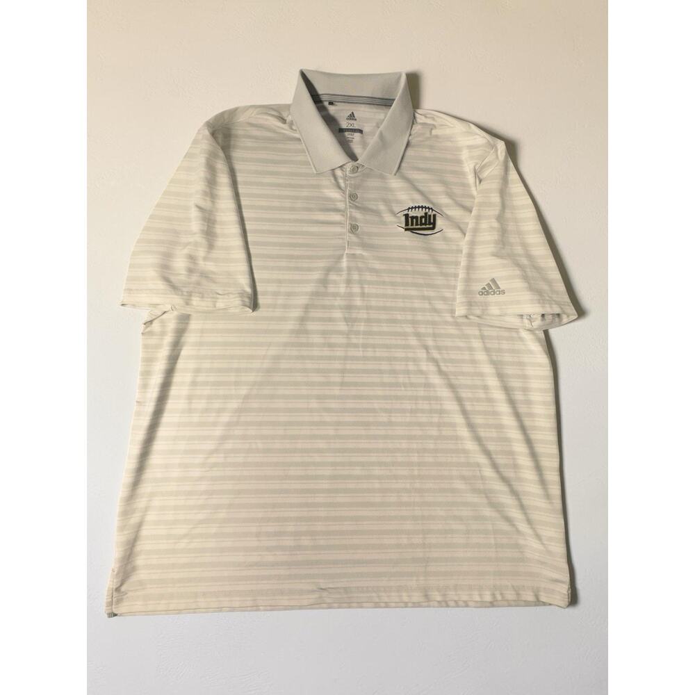 Adidas Golf Polo XXL Striped Indy Football